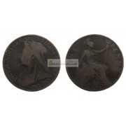 Великобритания 1 пенни 1899 год. Королева Виктория