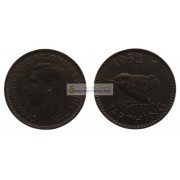 Великобритания 1 фартинг 1952 год. Король Георг VI