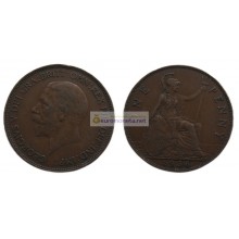 Великобритания 1 пенни 1936 год. Король Георг V