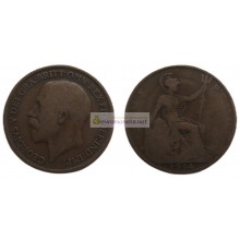 Великобритания 1 пенни 1914 год. Король Георг V