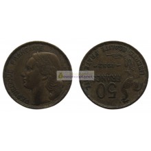 Франция Четвертая Республика 50 франков 1952 год