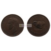 Великобритания 1 фартинг 1943 год. Король Георг VI