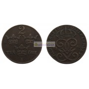 Швеция 2 эре 1938 год (бронза) Король Густав V