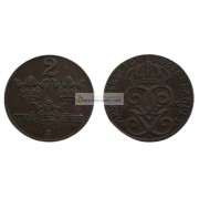 Швеция 2 эре 1940 год (бронза) Король Густав V