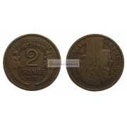 Франция Третья Республика 2 франка 1938 год