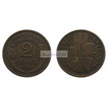 Франция Третья Республика 2 франка 1934 год