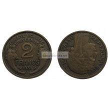 Франция Третья Республика 2 франка 1931 год