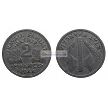 Франция Режим Виши 2 франка 1944 год