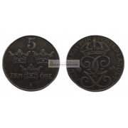 Швеция 5 эре 1946 год Король Густав V