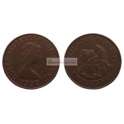 Джерси 2 пенса 1992 год Елизавета II