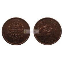 Гайана 1 доллар 2002 год