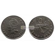 Новая Каледония 10 франков 2007 год