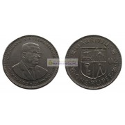 Маврикий 1 рупия 2002 год