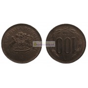 Чили 100 песо 1998 год