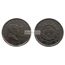 Республика Филиппины 1 песо 2015 год. Республика Филиппины 1 песо 2015 год.