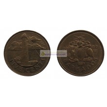 Барбадос 5 центов 2000 год. Королева Елизавета II