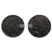 Франция Пятая Республика 2 франка 1998 год