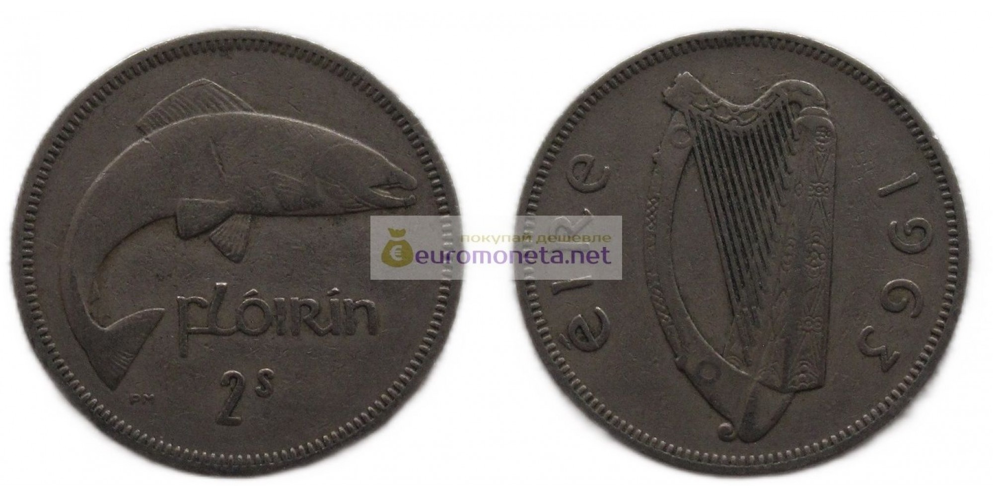 Республика Ирландия 2 шиллинга (флорин) 1963 год