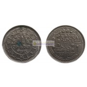 Непал 1 рупия 1977 / 2034 год. Бирендра Бир Бикрам