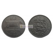 Гернси 10 новых пенсов 1968 год. Елизавета II