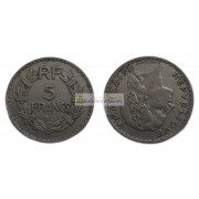 Франция Третья Республика 5 франков 1935 год