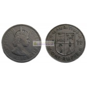 Маврикий 1 рупия 1971 год. Королева Елизавета II