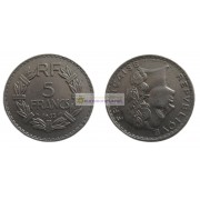 Франция Третья Республика 5 франков 1933 год