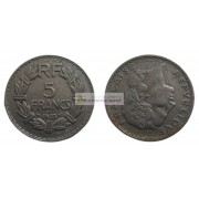 Франция Третья Республика 5 франков 1933 год
