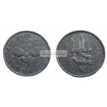 Французская Полинезия 5 франков 1952 год
