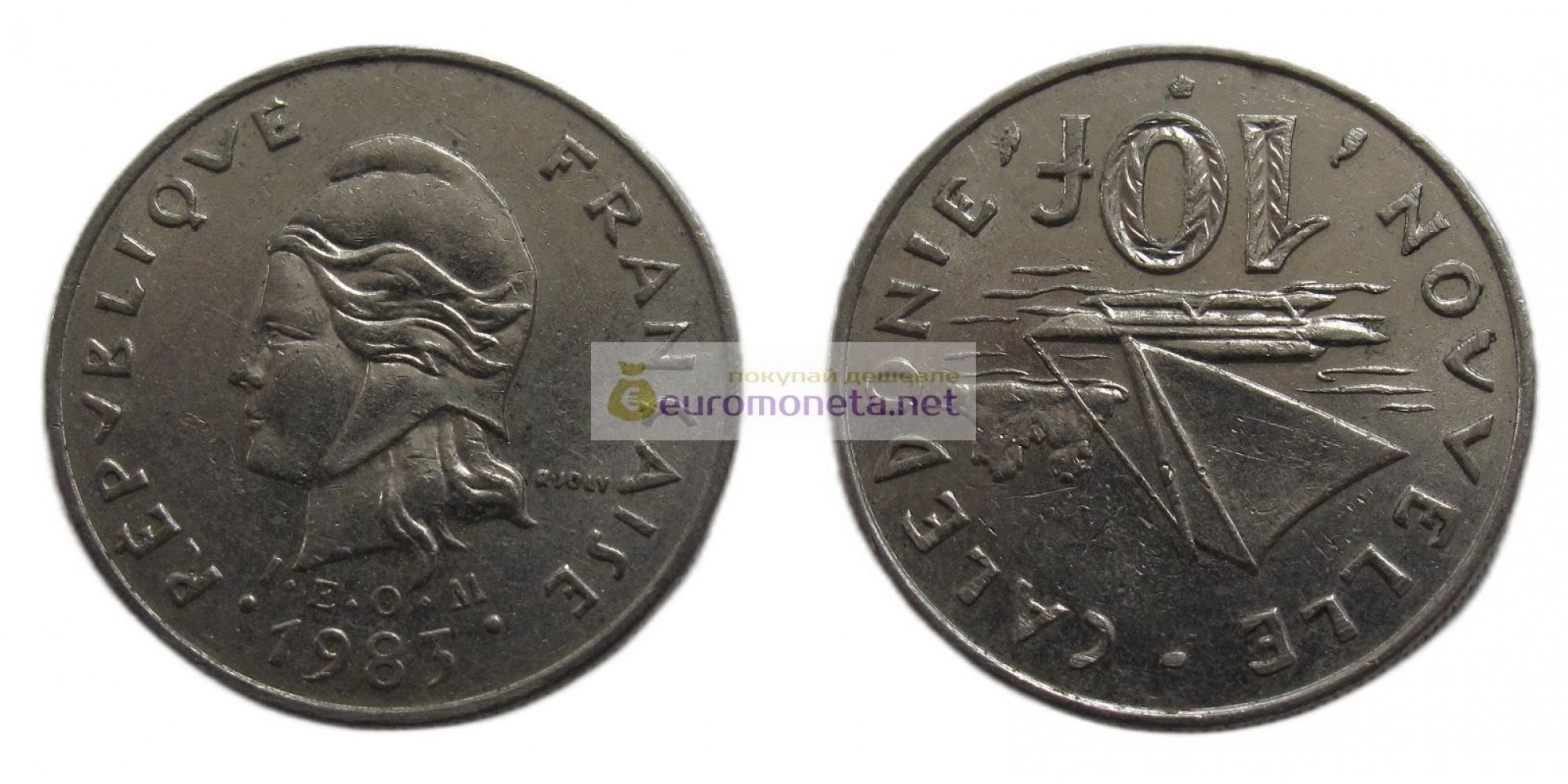 Заморское сообщество Франции Новая Каледония 10 франков 1983 год