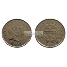 Республика Филиппины 1 песо 2015 год Республика Филиппины 1 песо 2015 год