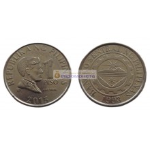 Республика Филиппины 1 песо 2015 год Республика Филиппины 1 песо 2015 год