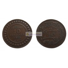 Тунис 10 сантимов 1916 год