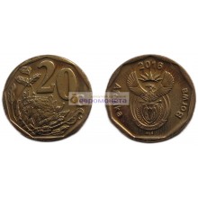 (ЮАР) Южно-Африканская Республика 20 центов 2016 год