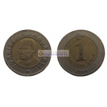 Турция 1 новая лира 2006 год Турция 1 новая лира 2006 год
