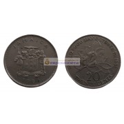Ямайка 20 центов 1986 год. Елизавета II