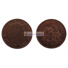Джерси 2 пенса 2012 год. Елизавета II