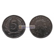 Восточные Карибы 5 центов 2004 год. Королева Елизавета II