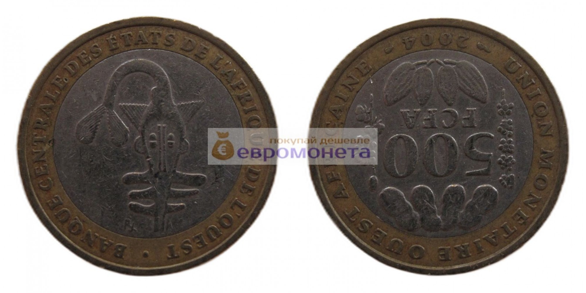 Западная Африка (BCEAO) 500 франков 2004 год