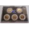 США набор квотеров 25 центов 2003 покрытие золото 24К