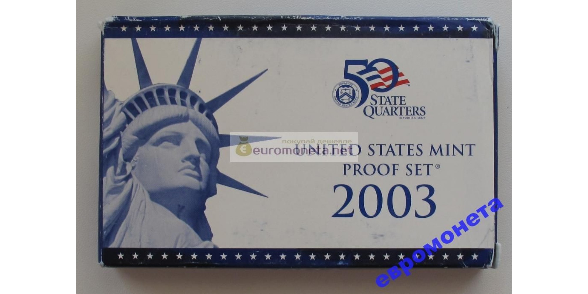 США годовой набор 2003 год S 10 монет пруф proof