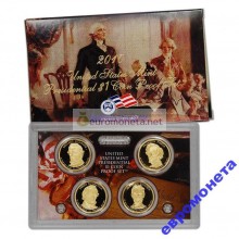 США набор президенты доллар 2010 S 4 монеты пруф Proof