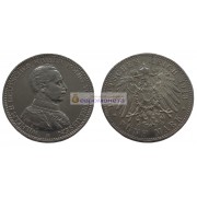Германская империя Пруссия 5 марок 1913 год "A". Серебро