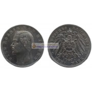 Германская империя Бавария 3 марки 1912 год "D" Отто. Серебро