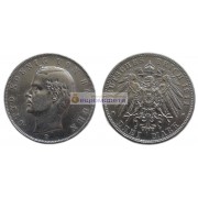Германская империя Бавария 3 марки 1911 год "D" Отто. Серебро