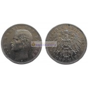 Германская империя Бавария 5 марок 1907 год "D" Отто. Серебро