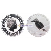 Австралия 1 доллар 2007 год Австралийская кукабарра. Серебро. Пруф