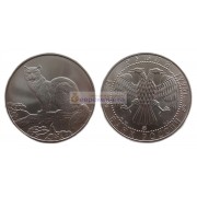 Россия 3 рубля 1995 год ММД Соболь. Серебро. UNC