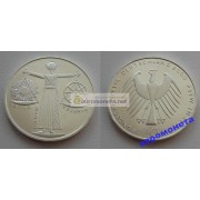 Германия 10 марок 2000 год A серебро Expo 2000 — Всемирная выставка Expo 2000 в Ганновере