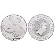Австралия 1 доллар 2009 год. Австралийская Коала. Серебро. Пруф